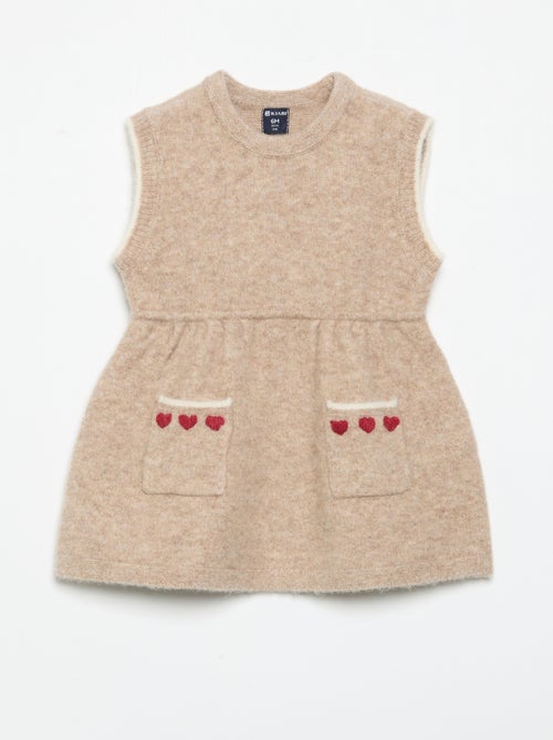 Mouwloze jurk van tricot - Kiabi
