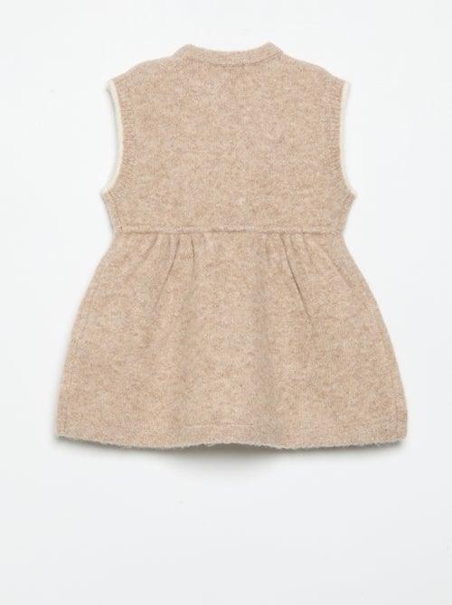 Mouwloze jurk van tricot - Kiabi