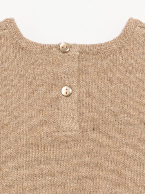Mouwloze jurk van tricot met strikjes - Kiabi