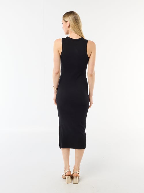 Mouwloze midi ribjurk - Kiabi