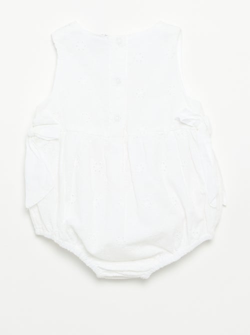 Mouwloze romper met borduursels - Kiabi
