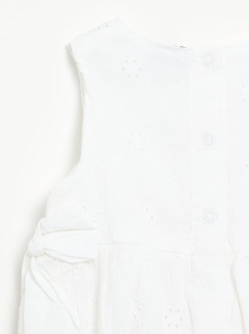 Mouwloze romper met borduursels - Kiabi