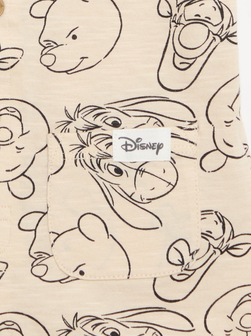 Mouwloze romper met 'Disney'-print Biege - Kiabi