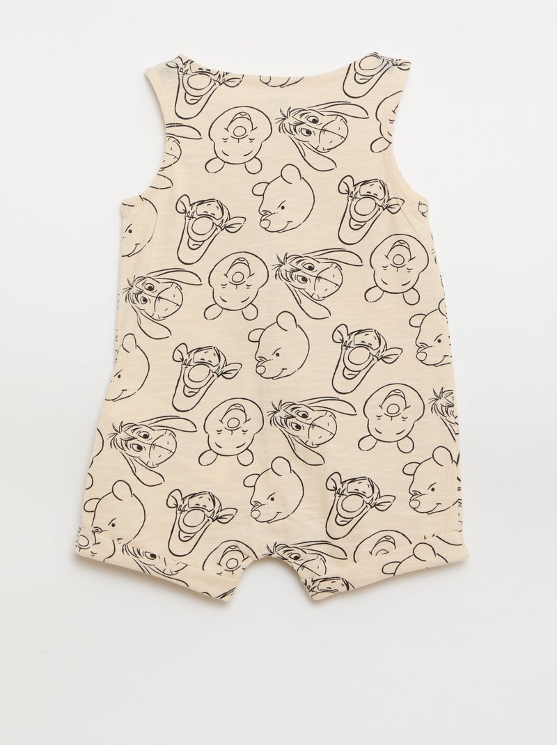 Mouwloze romper met 'Disney'-print Biege - Kiabi