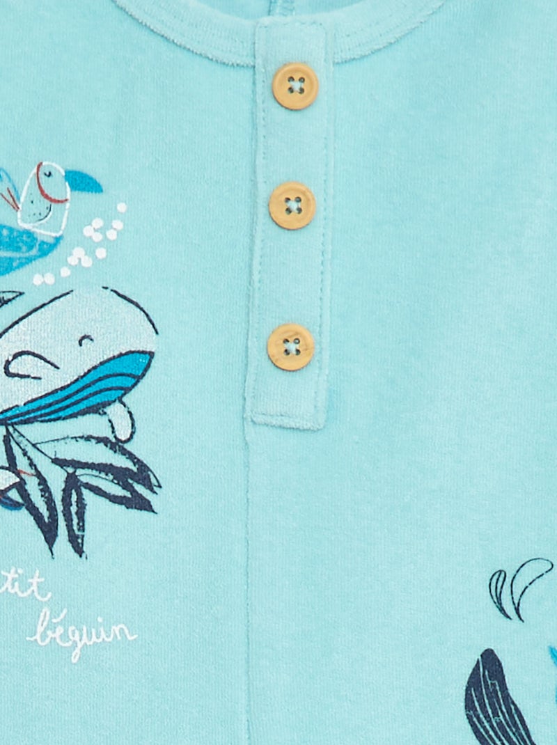 Mouwloze romper 'Petit Béguin' Groen - Kiabi