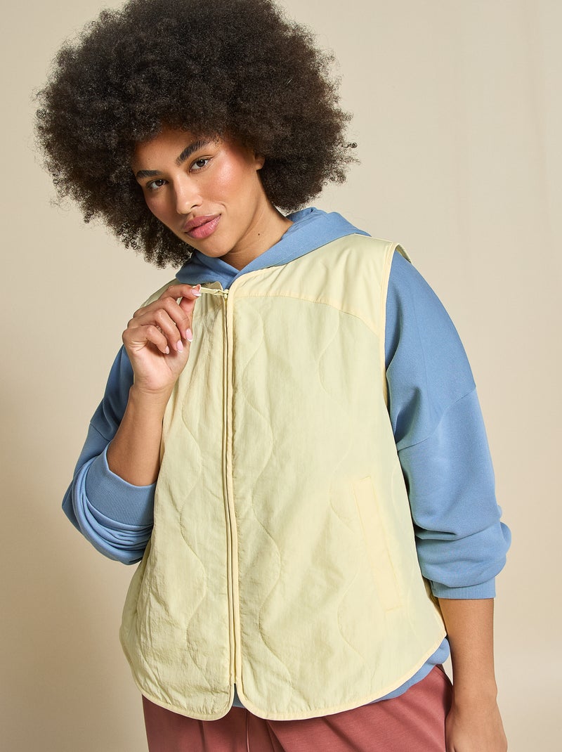 Mouwloze sportvest - (ekstract) Geel - Kiabi