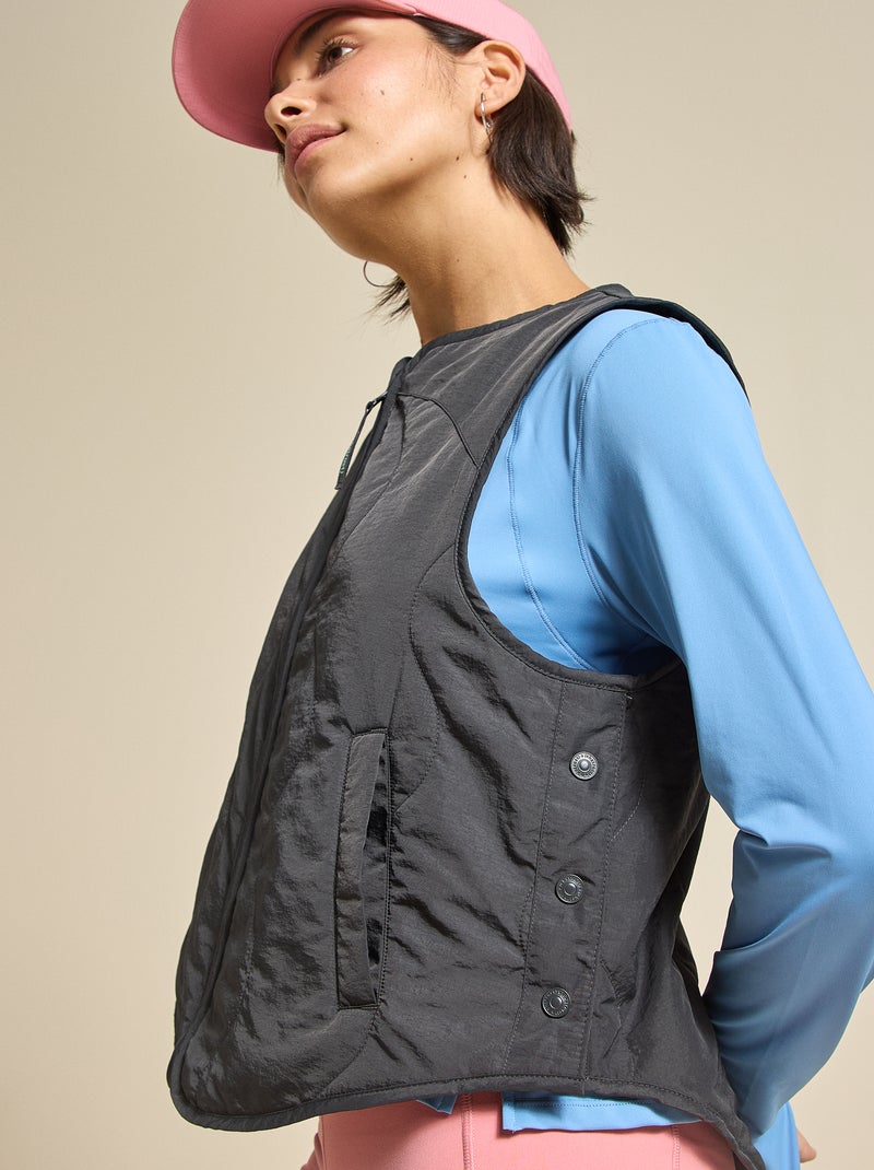 Mouwloze sportvest - (ekstract) Zwart - Kiabi