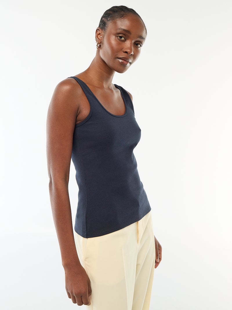 Mouwloze top Blauw - Kiabi