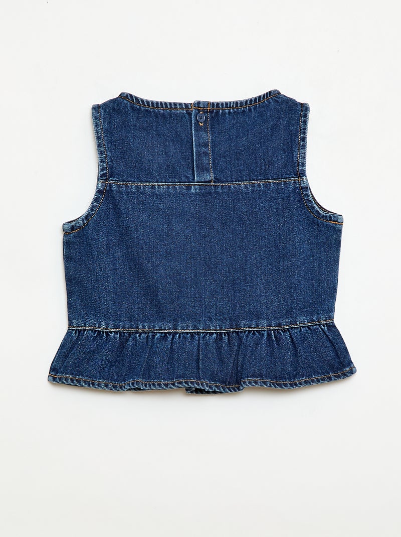 Mouwloze top Blauw - Kiabi