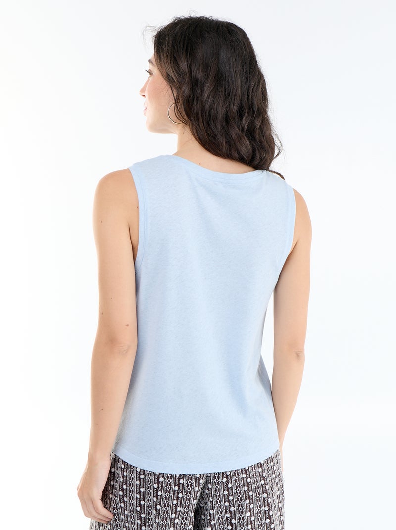 Mouwloze top Blauw - Kiabi