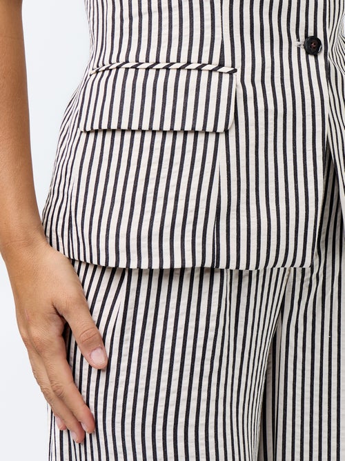 Mouwloze top in giletstijl - Kiabi