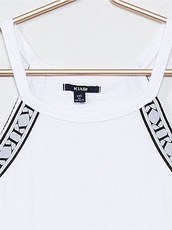 Mouwloze top met Amerikaanse kraag - Kiabi