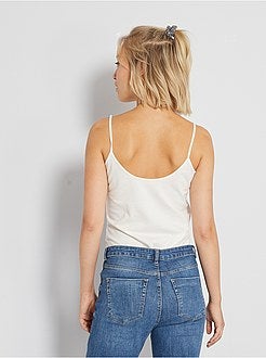 Mouwloze top met een V-hals - Kiabi