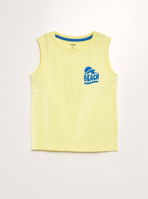 Mouwloze top met print - Kiabi