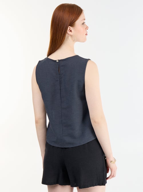 Mouwloze top met ronde hals - Kiabi Mouwloze top met ronde hals - Kiabi