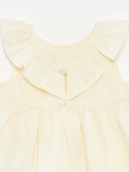 Mouwloze top met ruches op het voorpand - Kiabi