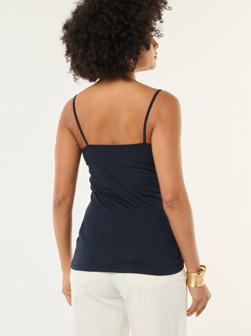 Mouwloze top met smalle bandjes - Kiabi