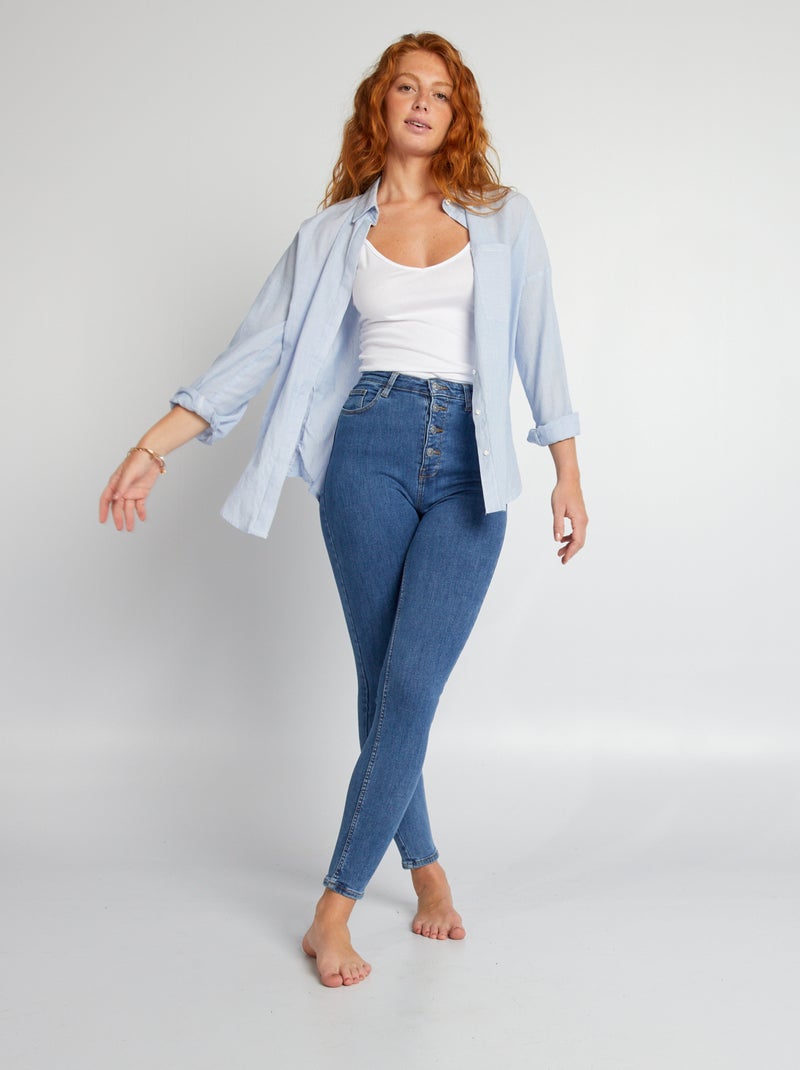 Mouwloze top met smalle bandjes BLANC ECLA - Kiabi