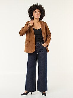 Damesmode maat 34-48 - Mouwloze top met smalle bandjes - Kiabi