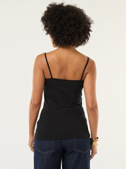 Mouwloze top met smalle bandjes - Kiabi Mouwloze top met smalle bandjes - Kiabi