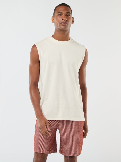 Mouwloze top van katoen - Kiabi