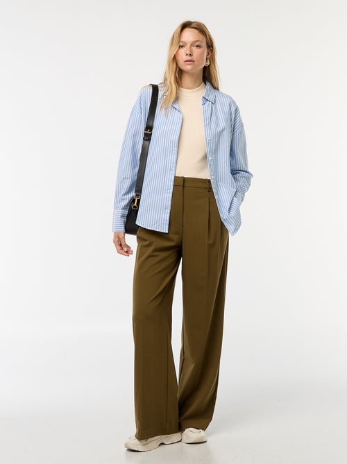 Mouwloze top van ribstof met Amerikaanse armsgaten - Kiabi