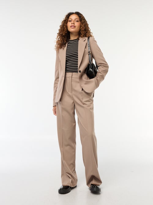 Mouwloze top van ribstof met Amerikaanse armsgaten - Kiabi