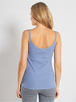 Lingerie maat S-XXL - Mouwloze top van ribtricot - Kiabi