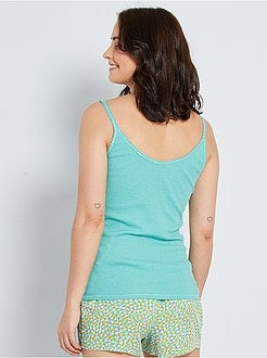 Mouwloze top van ribtricot - Kiabi