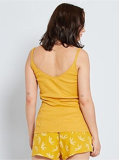 Mouwloze top van ribtricot - Kiabi