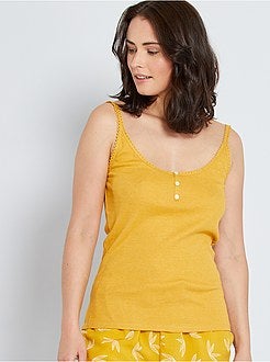 Mouwloze top van ribtricot - Kiabi