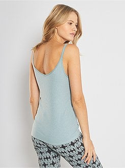 Lingerie maat S-XXL - Mouwloze top van ribtricot - Kiabi