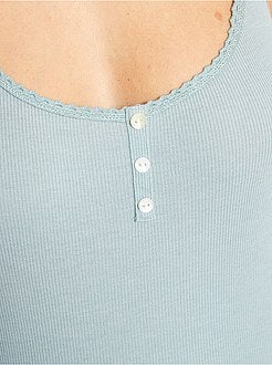Lingerie maat S-XXL - Mouwloze top van ribtricot - Kiabi