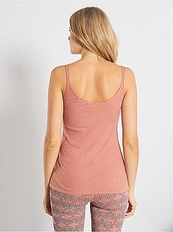 Lingerie maat S-XXL - Mouwloze top van ribtricot - Kiabi