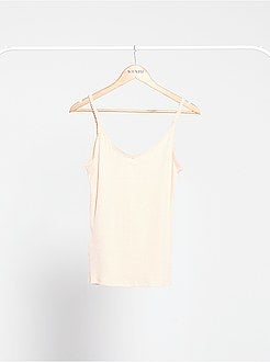 Lingerie maat S-XXL - Mouwloze top van ribtricot - Kiabi
