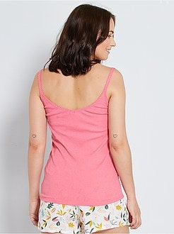 Mouwloze top van ribtricot - Kiabi