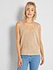     Mouwloze top van tricot afbeelding 1
