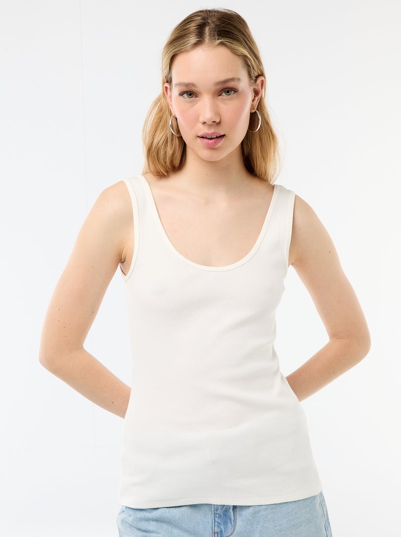 Mouwloze top WIT - Kiabi