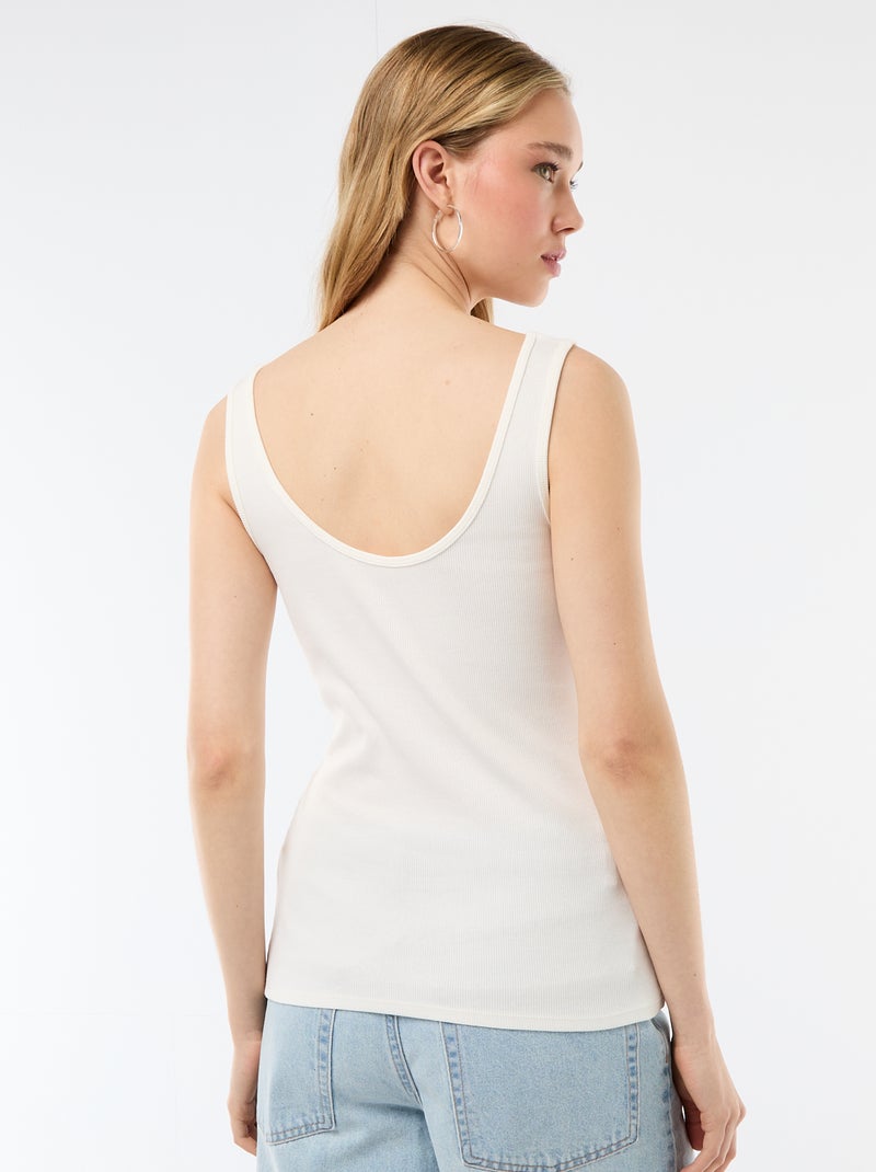 Mouwloze top WIT - Kiabi