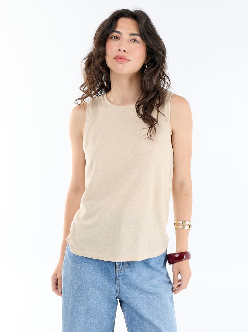 Mouwloze top Wit - Kiabi