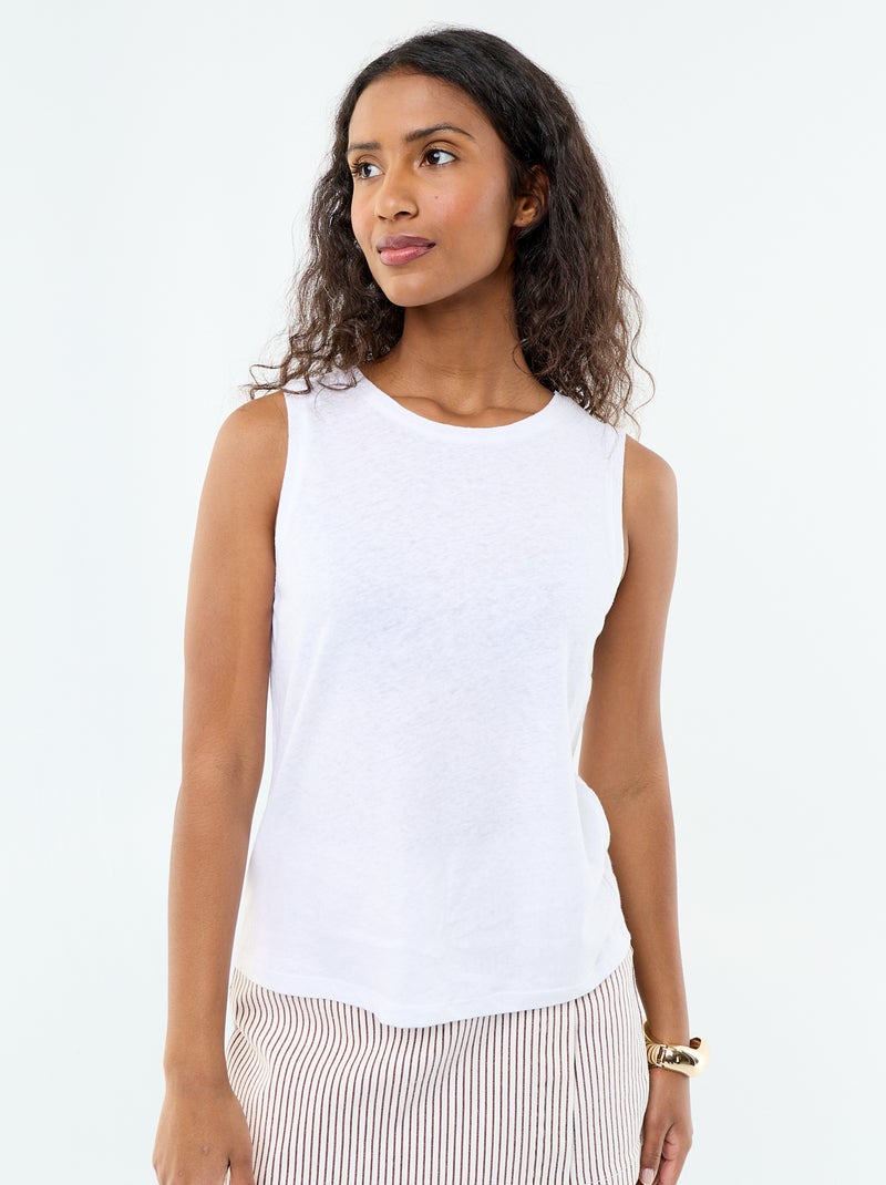 Mouwloze top Wit - Kiabi