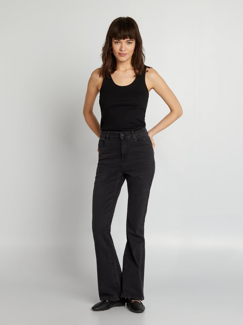 Mouwloze top zwart - Kiabi