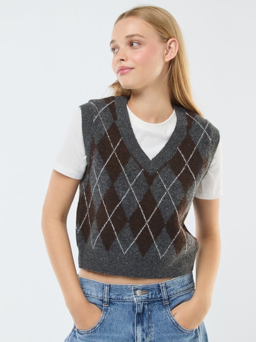 Mouwloze trui met T-shirt - 2-in-1 - Kiabi
