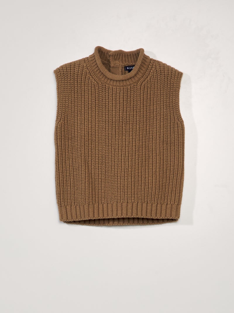 Mouwloze trui van tricot BIEGE - Kiabi