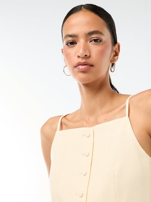 Mouwloze vest met schouderbandjes - Kiabi