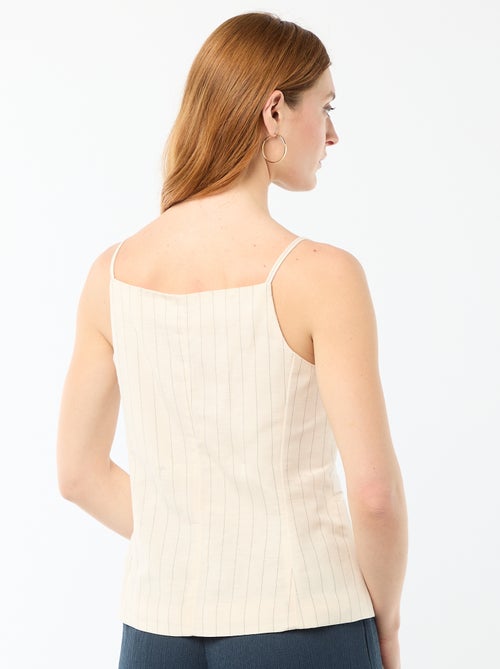 Mouwloze vest met schouderbandjes - Kiabi