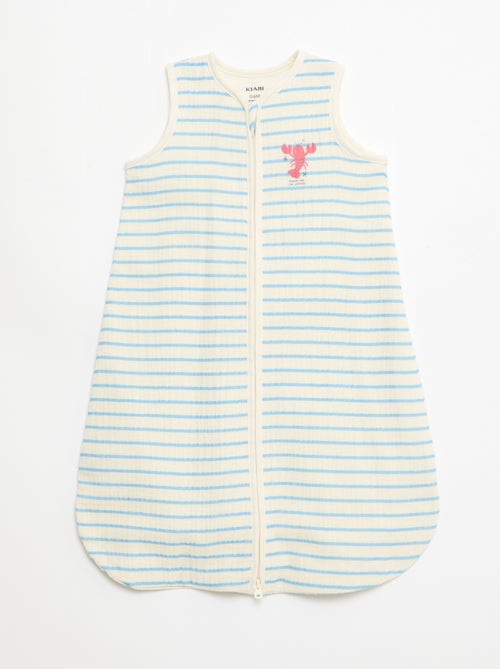 Mouwtloze slaapzak met print van katoengaas TOG 1 - Kiabi