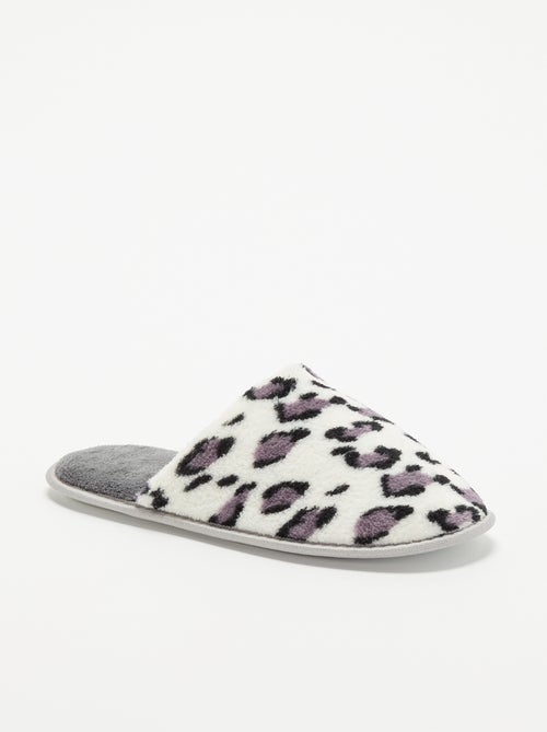 Muilpantoffels met luipaardprint - Kiabi