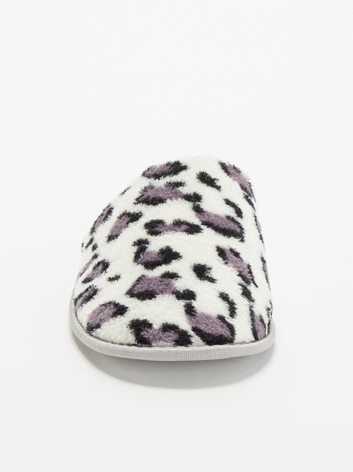 Muilpantoffels met luipaardprint - Kiabi