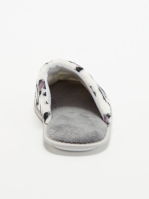 Muilpantoffels met luipaardprint - Kiabi